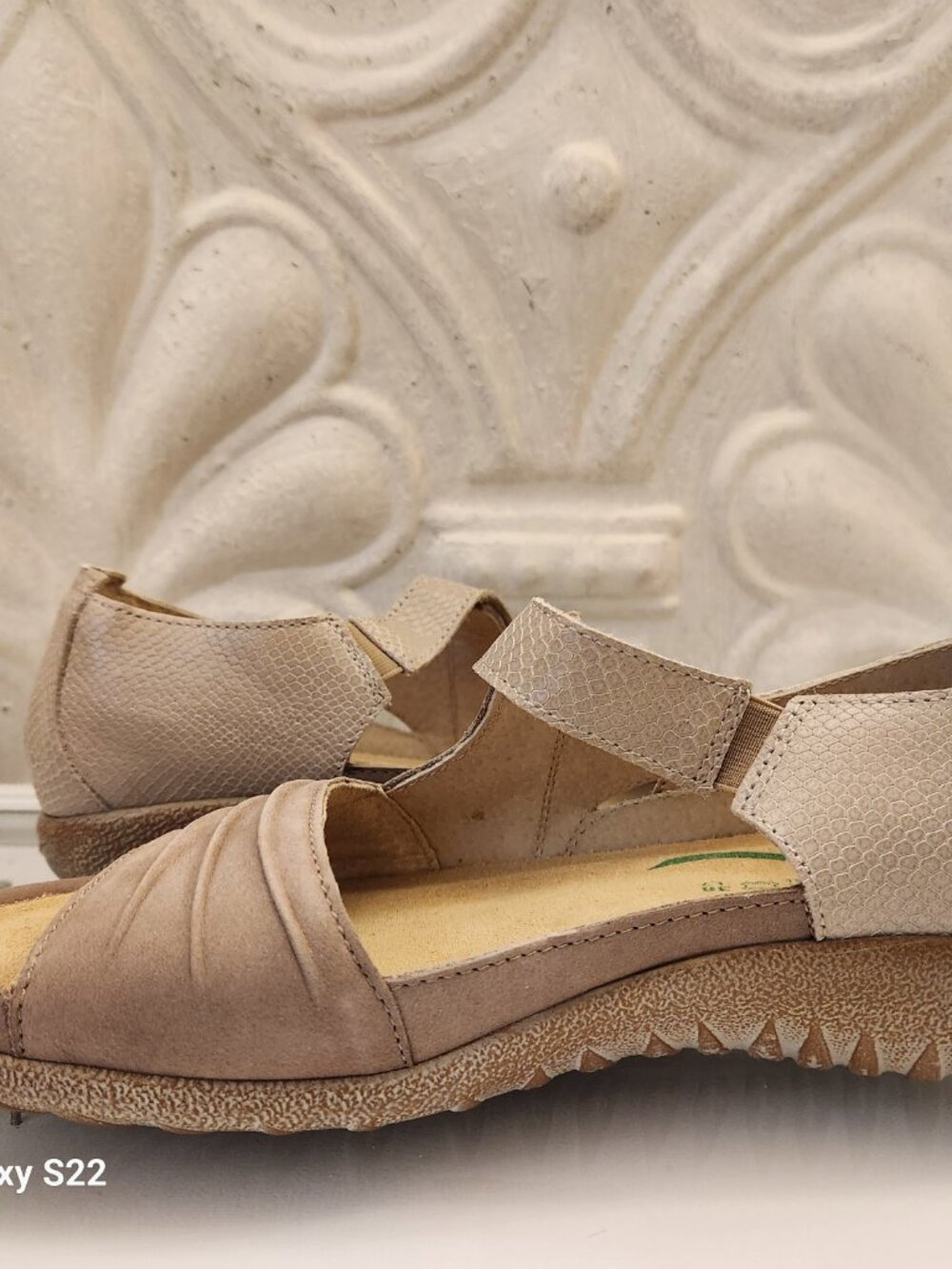 Naot "Papaki" Leather Sandals. NIB. Size EU 38/US 7-7.5. Stone Nubuck Beige - Picture 7 of 14